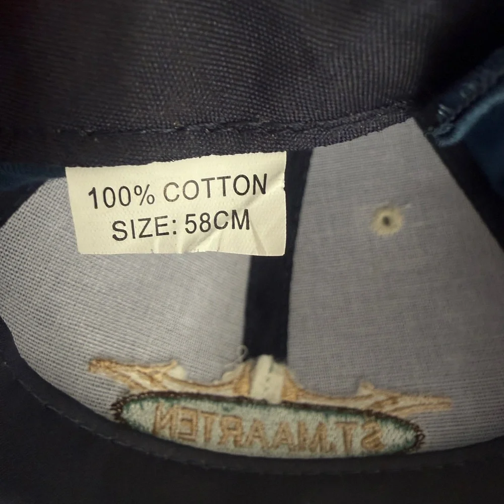 St. Maarten Blue and Tan Cap - Picture 3 of 9